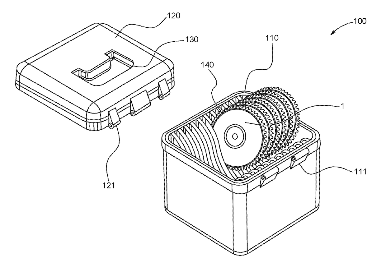 Saw blade caddy