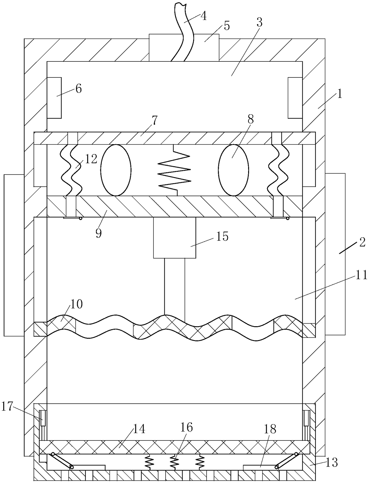 Mineral mist spray dust removal device