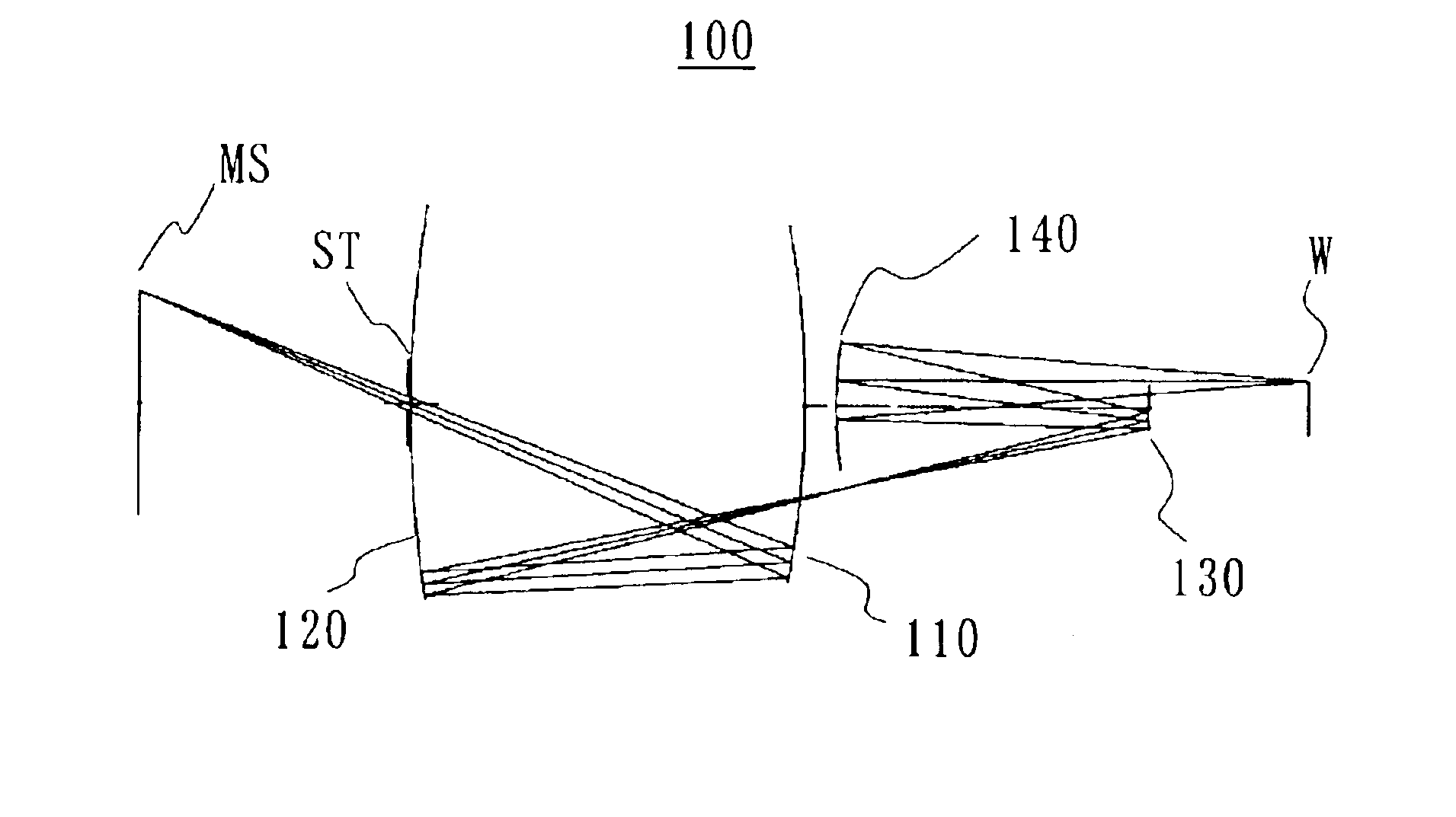 Catoptric projection optical system, exposure apparatus and device fabrication method using same