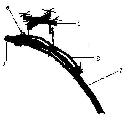 Unmanned aerial vehicle high-altitude fire extinguishing device