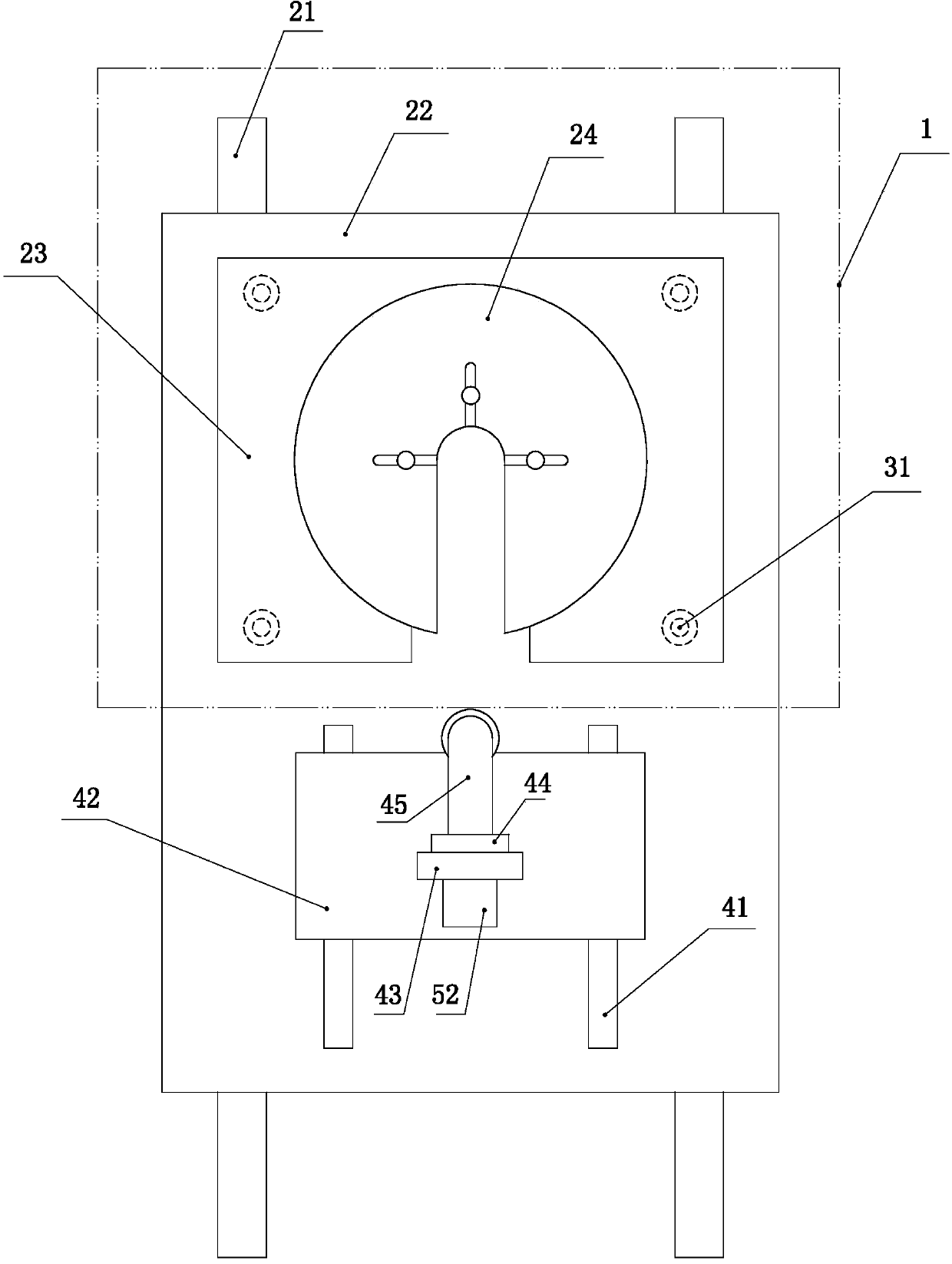 A shot blasting machine for a reel