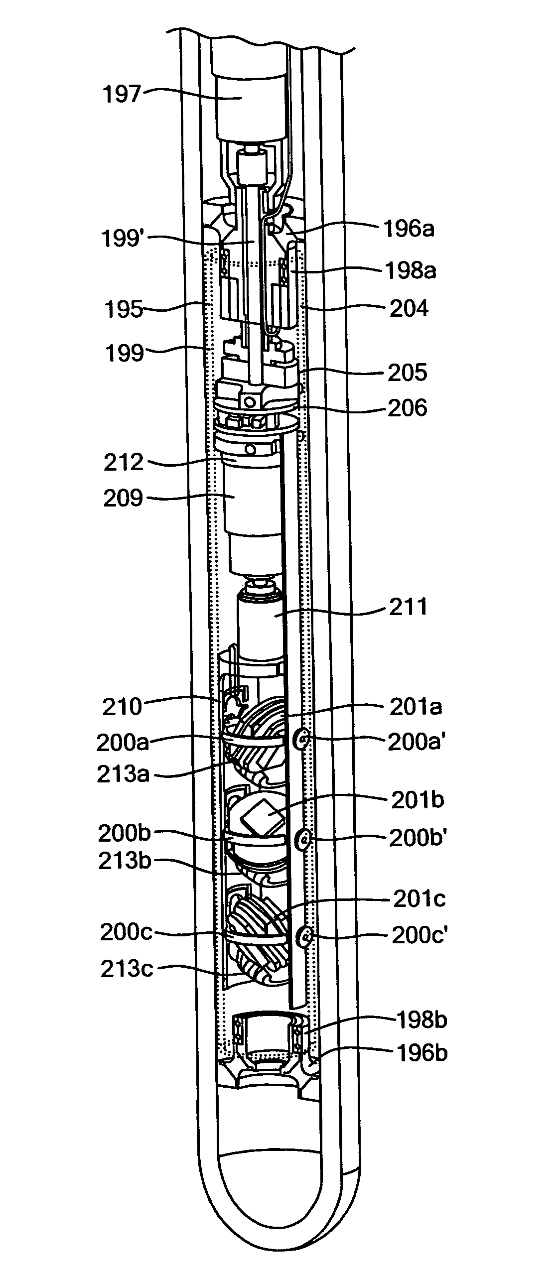 Multi-gimbaled borehole navigation system