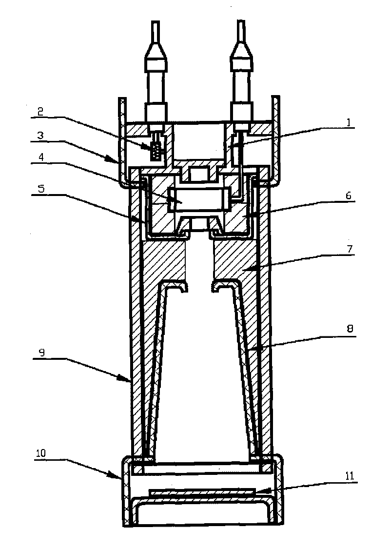 Ceramic filled type neutron tube