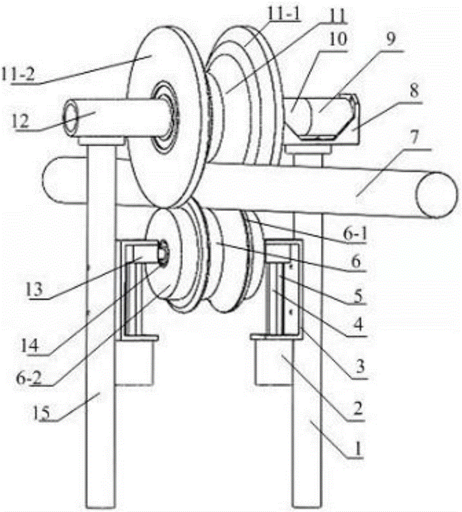 Traveling mechanism, mechanical structure of inspection robot and obstacle crossing method of mechanical structure