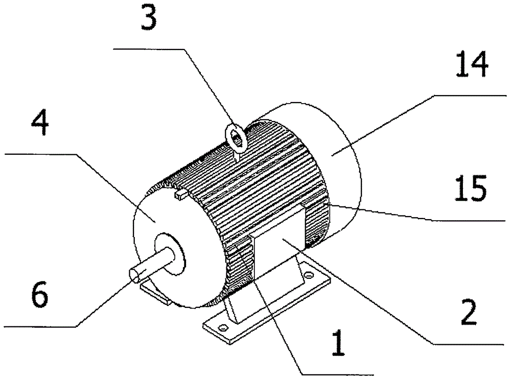 Electromotor capable of filtering dust and high in heat dissipation performance