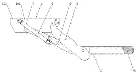 Folding motor home tread plate ladder