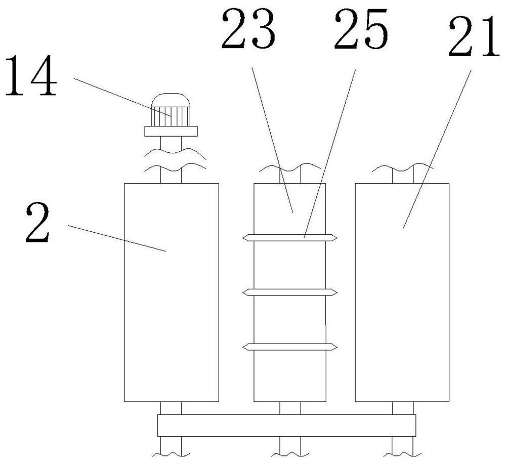 Slitting device of electrolytic copper foil crude foil engine