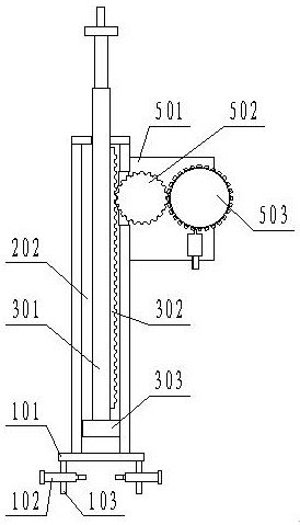 A lifting mechanism for a communication cable support rod