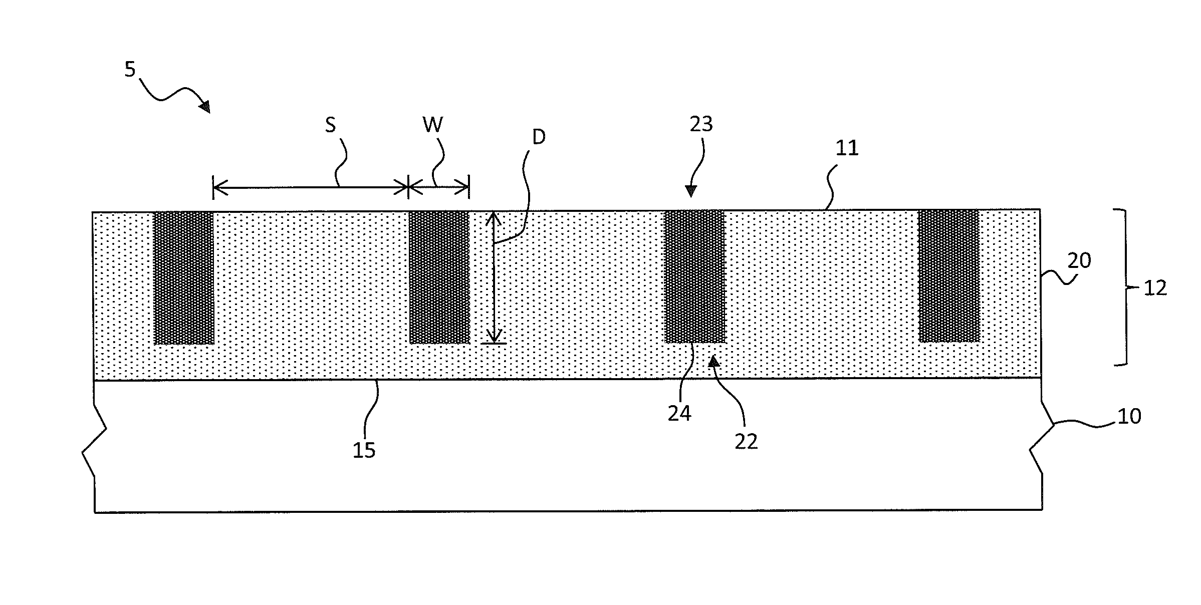 Imprinted micro-louver structure