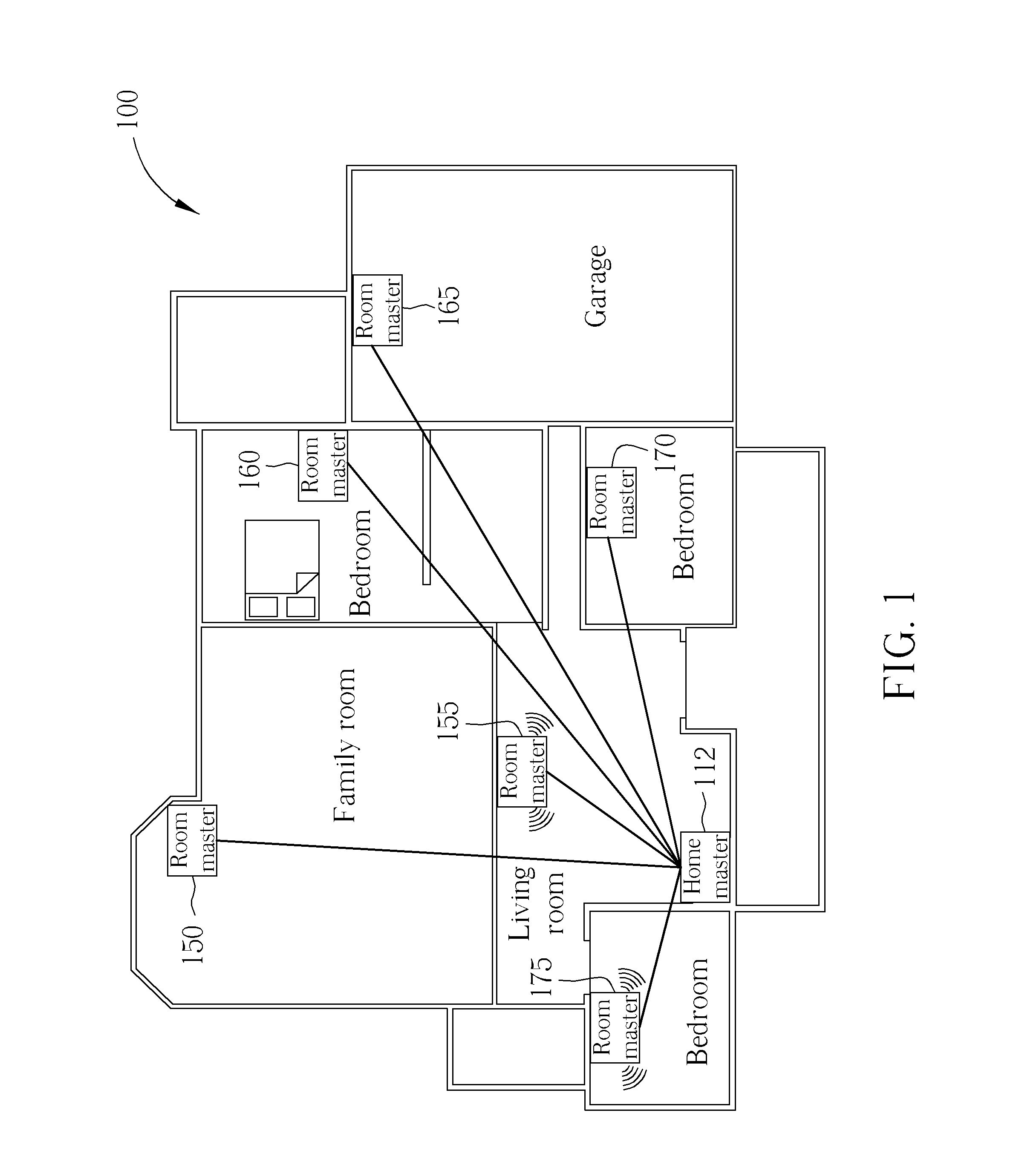 Wall-embedded Power Line Communication Device