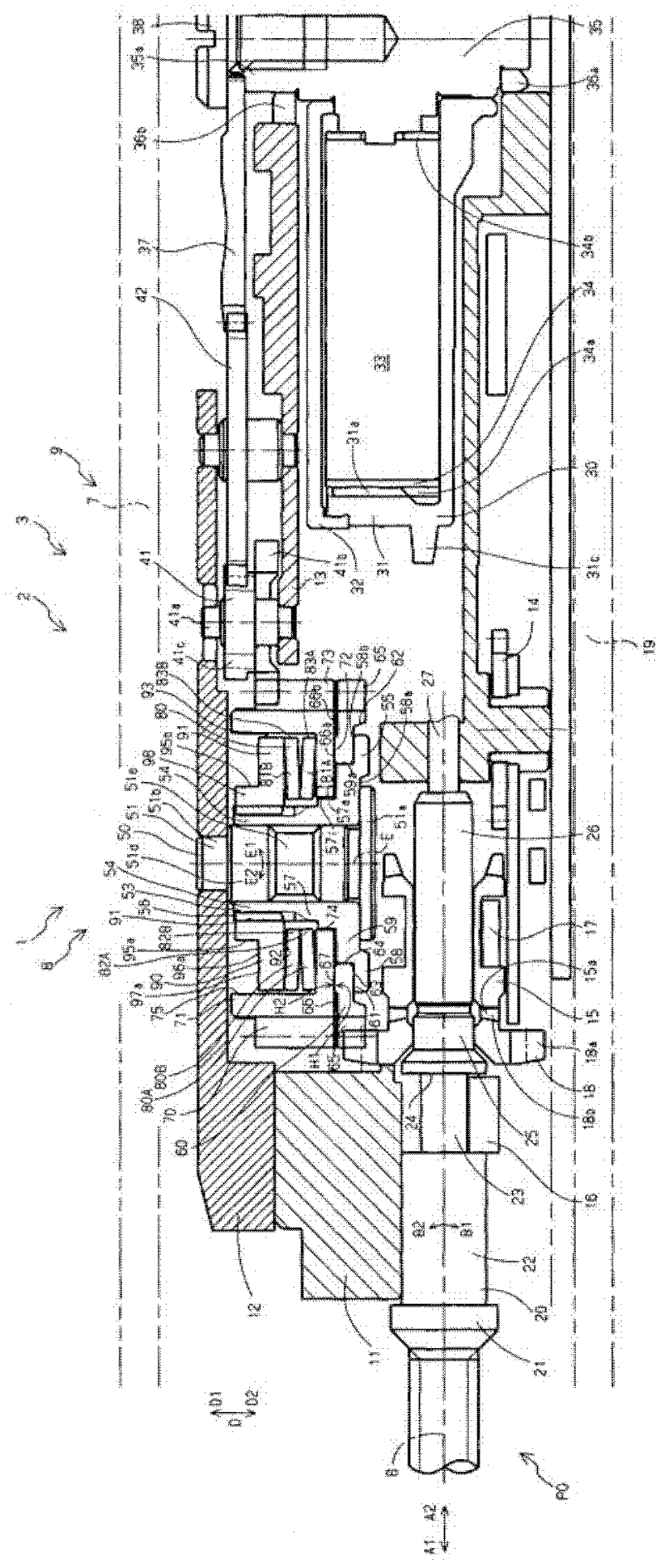 Manual winding gear train, clock machine core and clock possessing the gear train