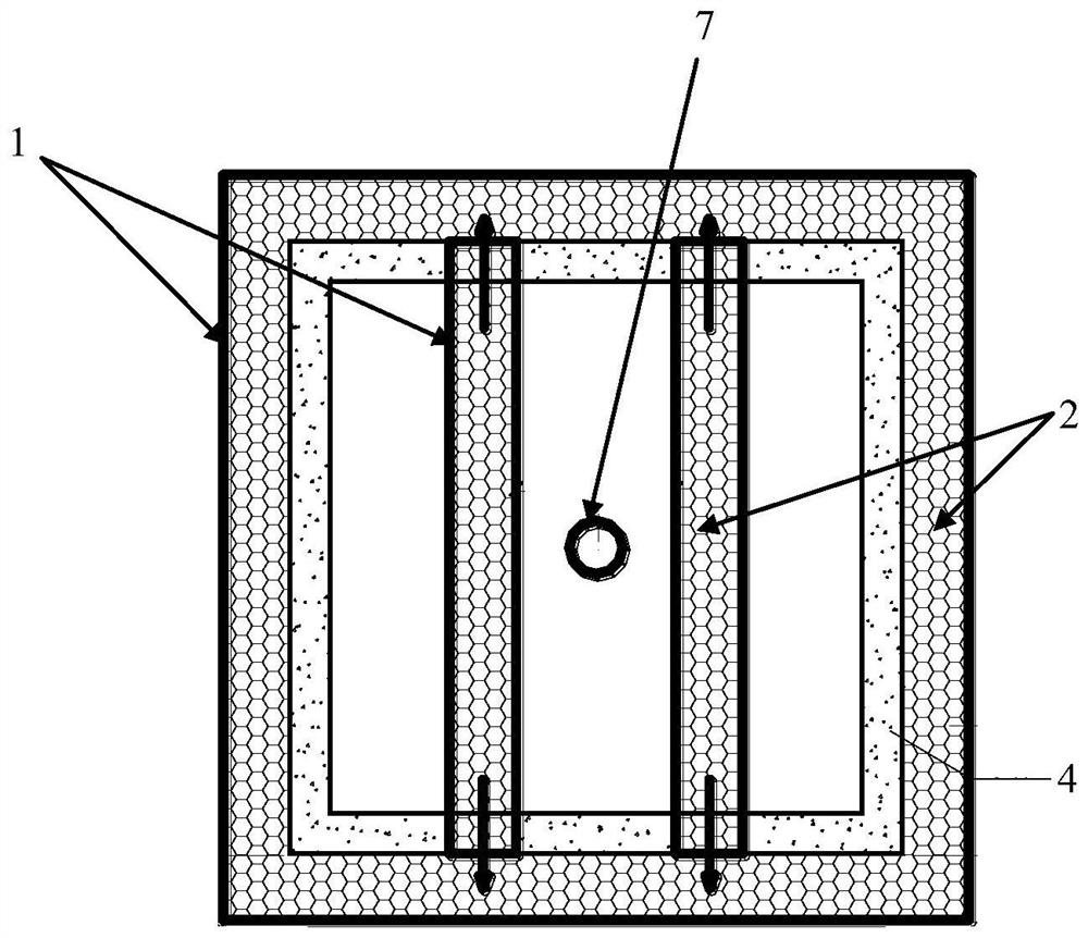 Square well bottom drainage design method