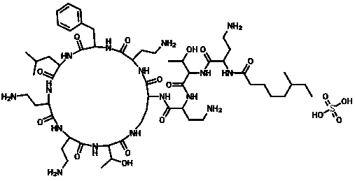 Polymyxin sulfate B monoclonal antibody hybridoma cell strain and application thereof