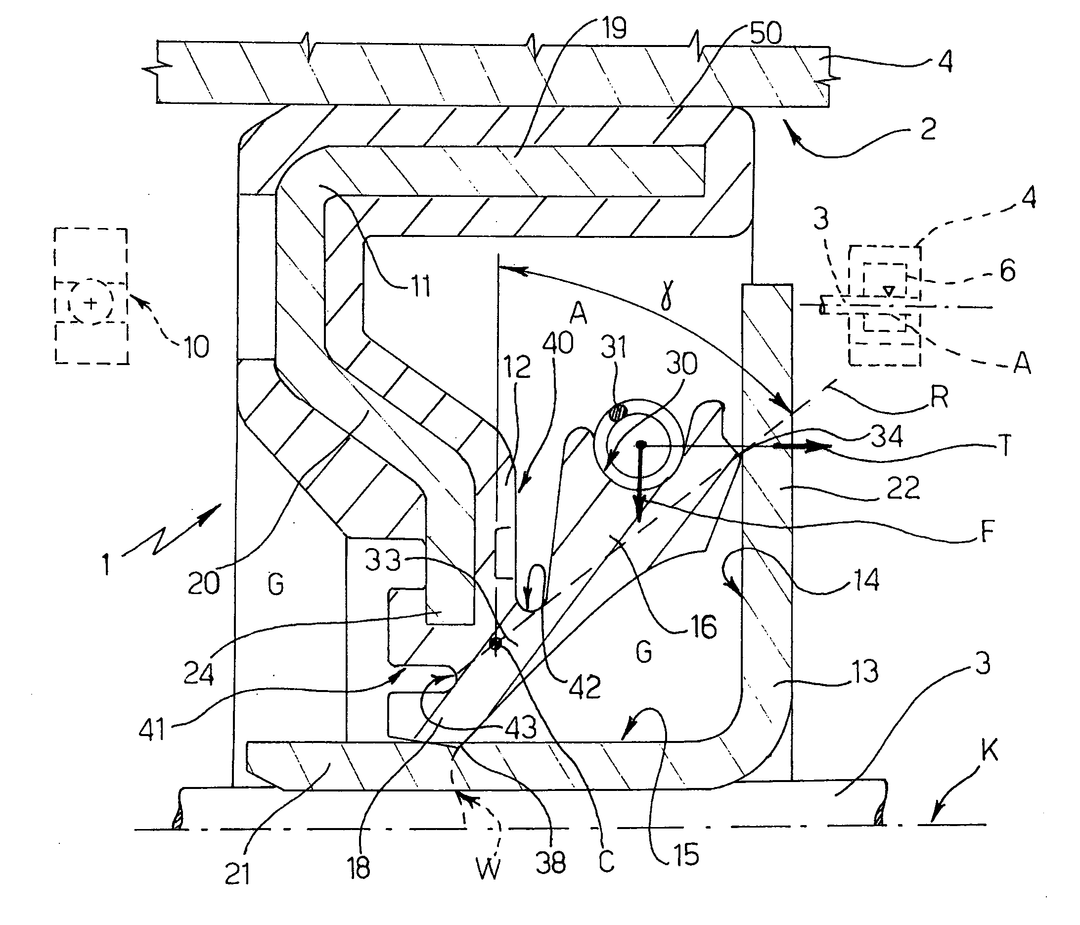 Annular seal assembly for insertion between two relatively rotatable members, in particular a tub and a rotating shaft of the drum of a washing machine