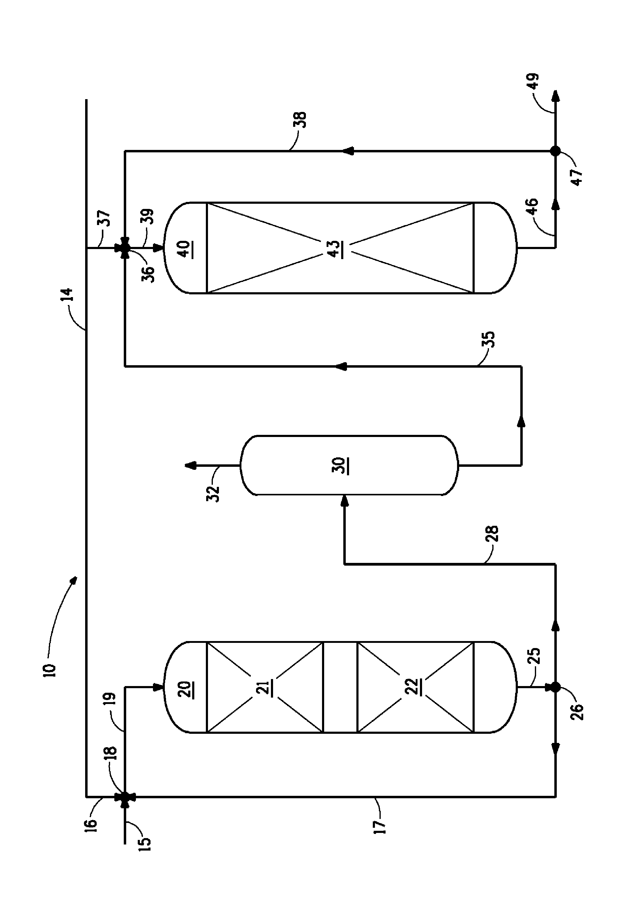 Hydroprocessing light cycle oil in liquid-full reactors