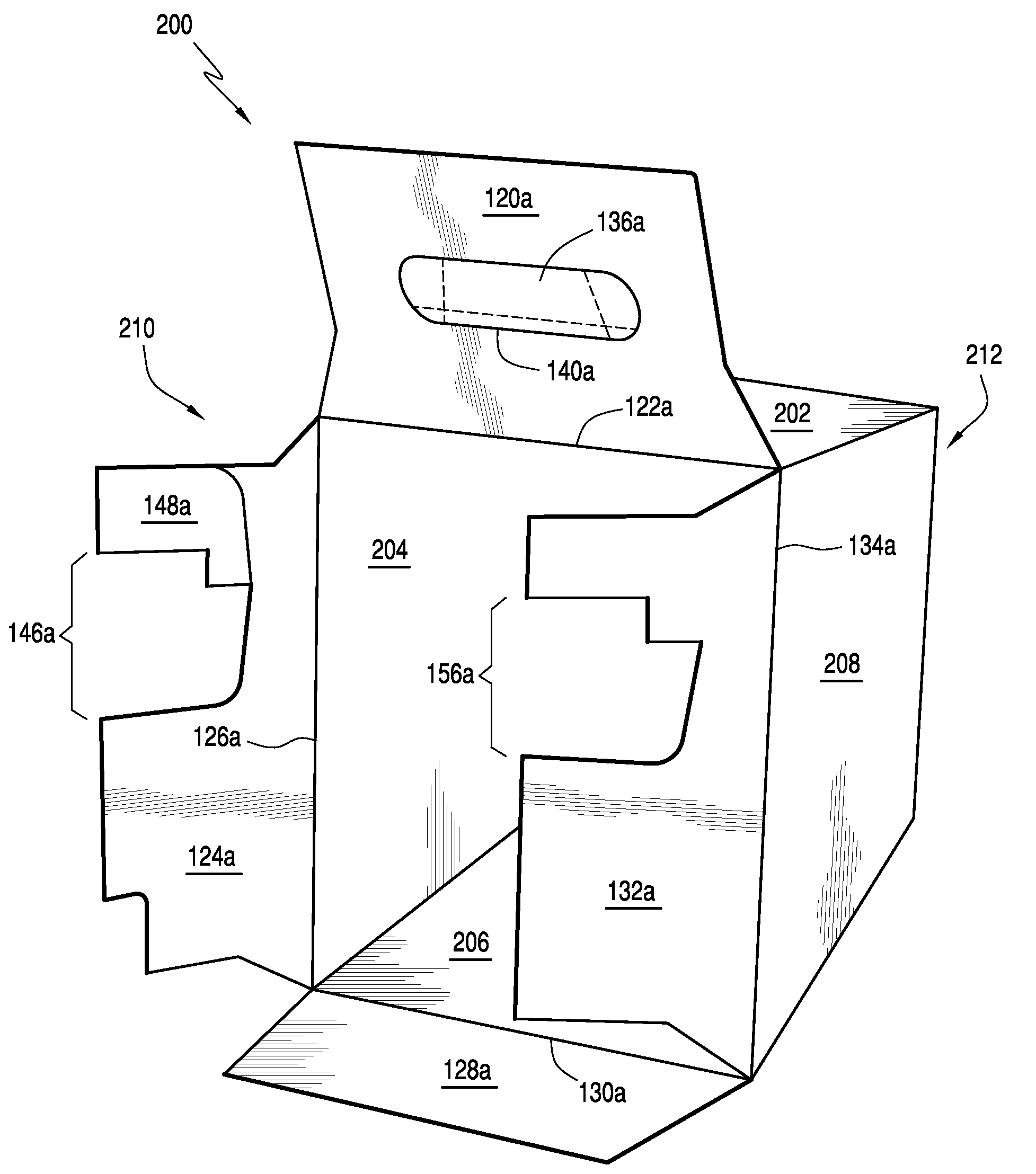 Carton with multiple ply end handle reinforcement