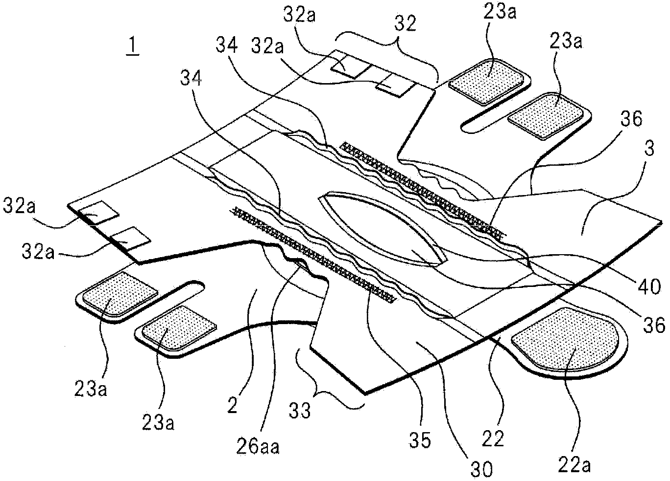 Diaper unit and outer diaper wrapper