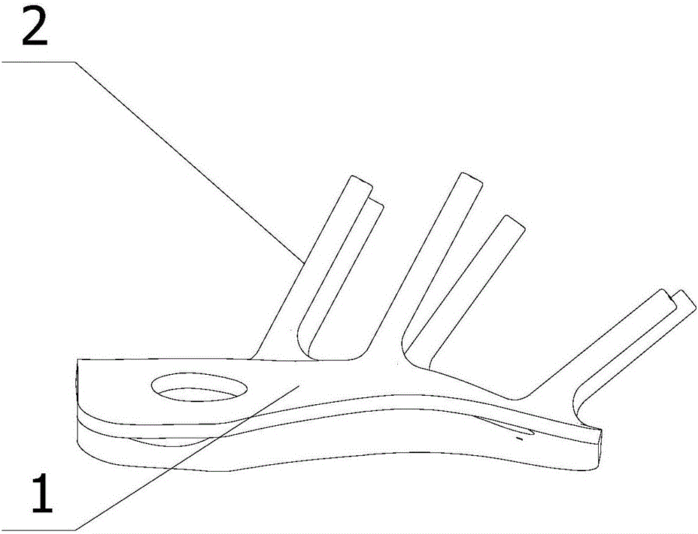 Sacral nerve puncture navigation template and manufacturing method thereof