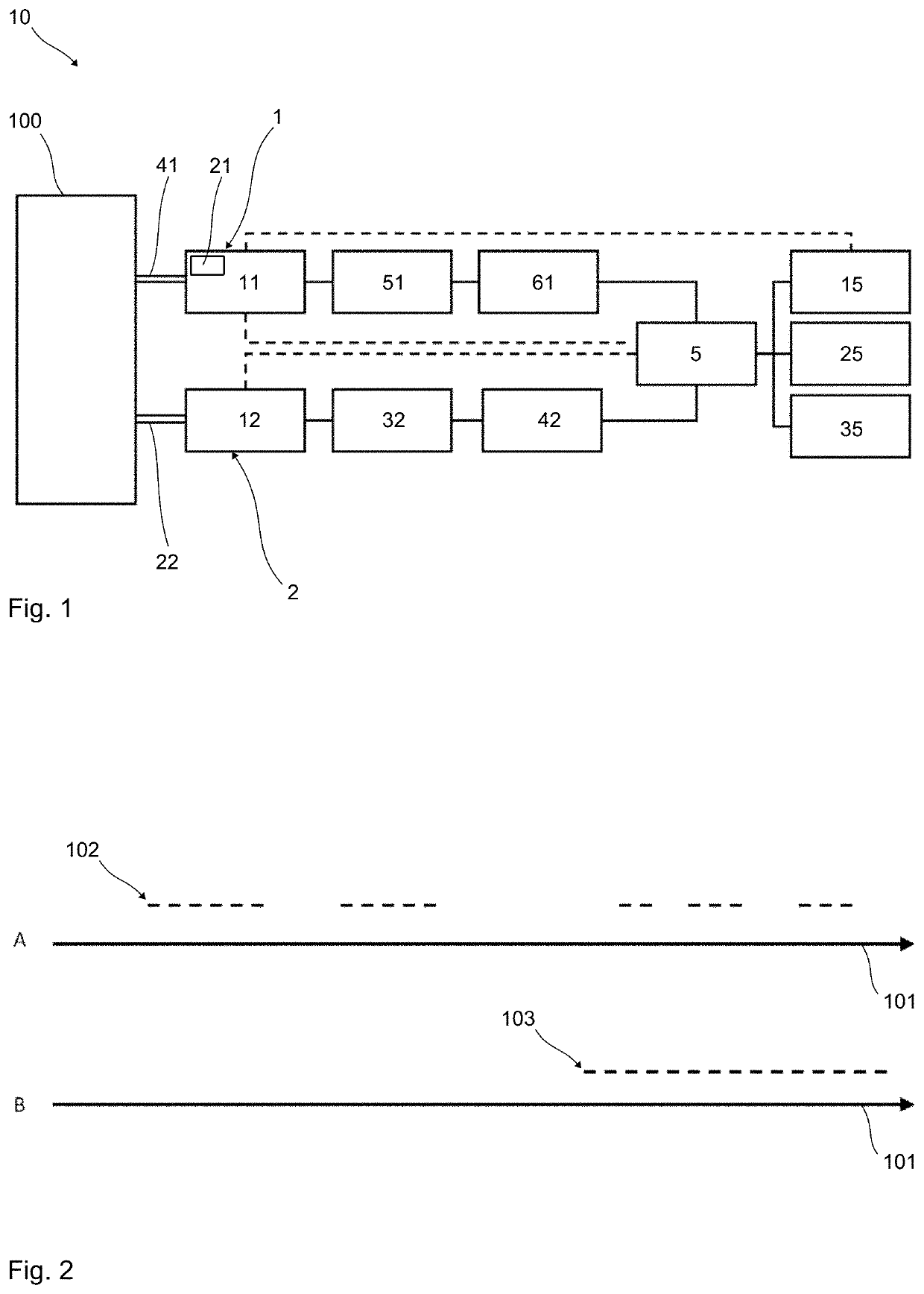 Ventilation system comprising at least one ventilator and at least one diagnosis device and method of operating