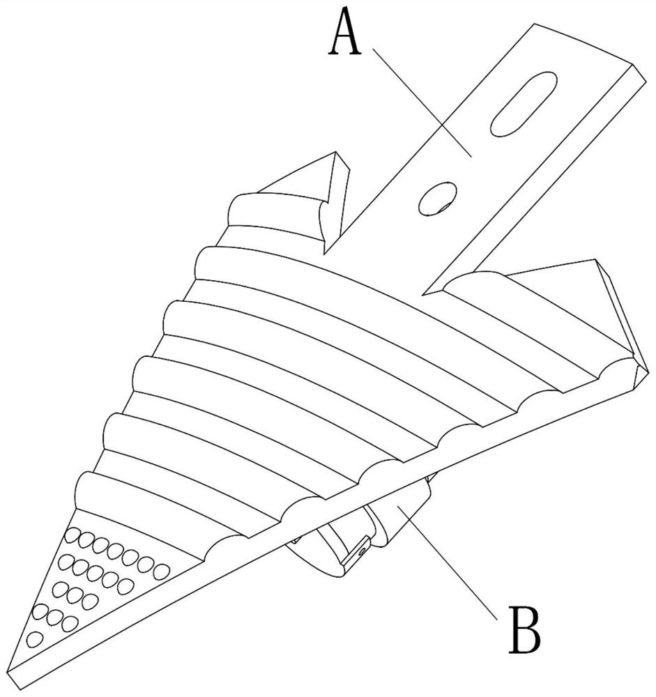 Imitation antlion vibration and structure coupling drag reduction subsoiling shovel universal shovel tip