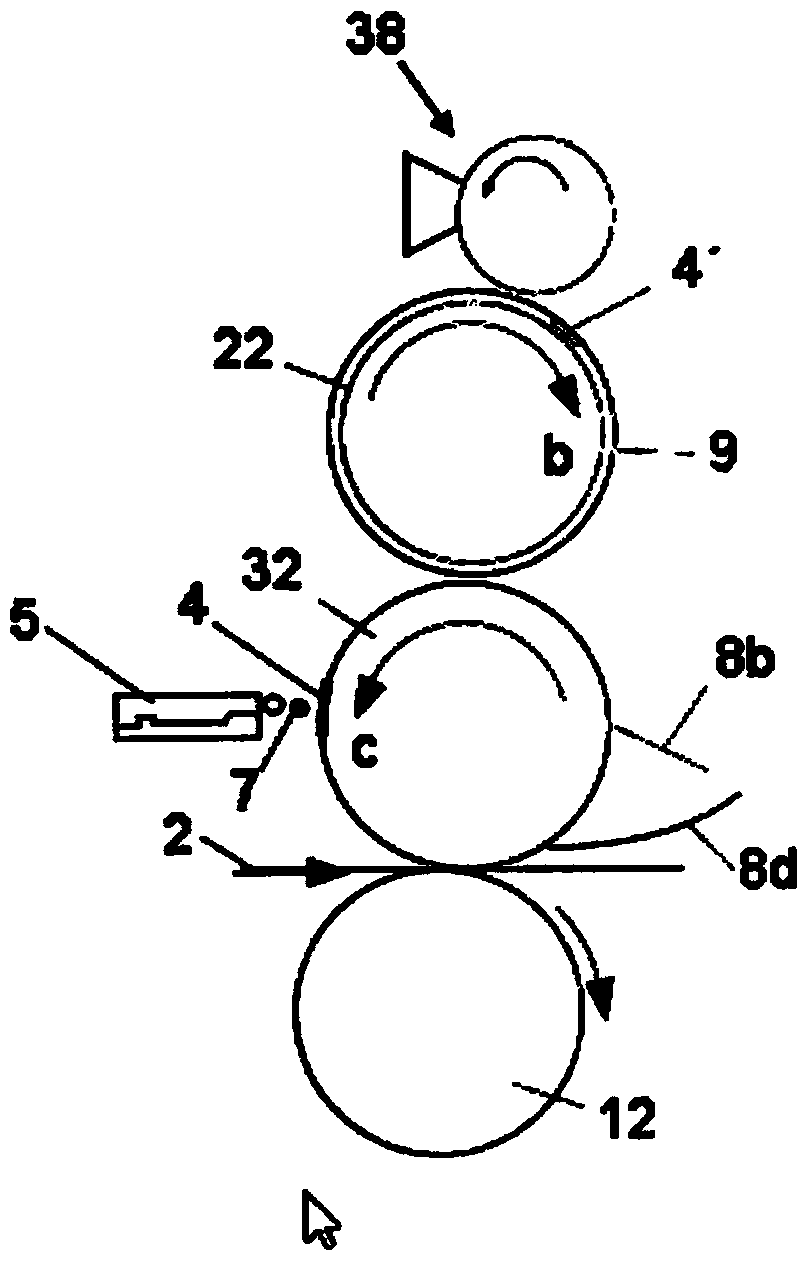 Method and device for printing printed material