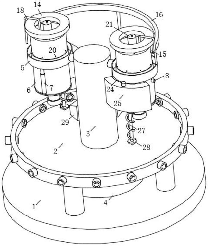 Large-flow high-efficiency coalescence degassing and deoiling device for production sewage of offshore oilfield