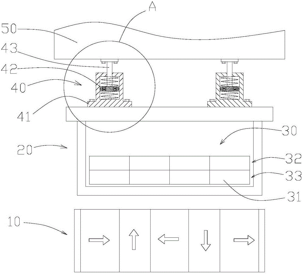 High-temperature superconducting maglev system and maglev train