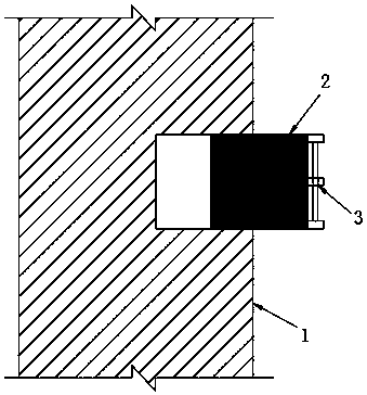 Method for detecting vertical structure load of existing building by intercepting concrete structure test piece