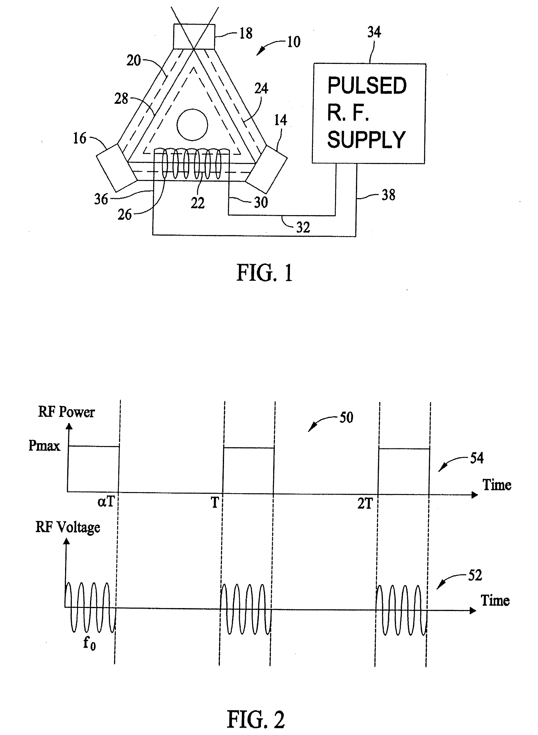 Systems and methods for utilizing pulsed radio frequencies in a ring laser gyroscope