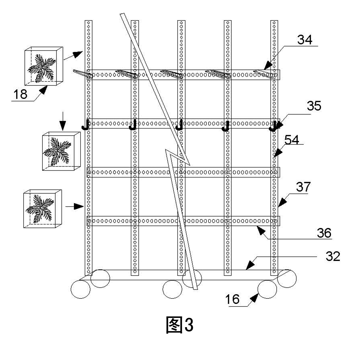 Low-carbon oxygen-generating solar wind-power intelligentized ecological-plant indoor and outdoor air displacer