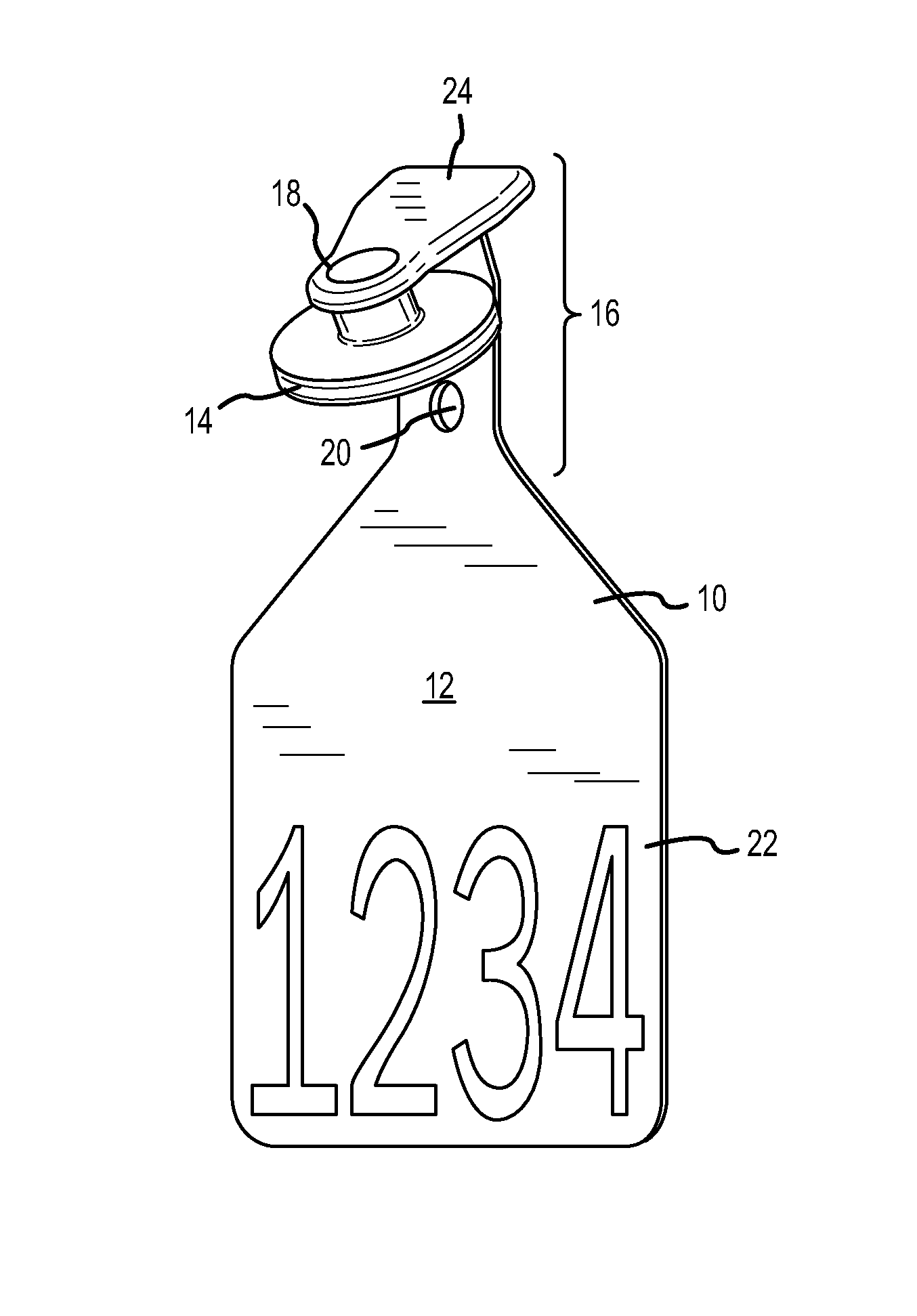 Modular visual and electronic identification tag