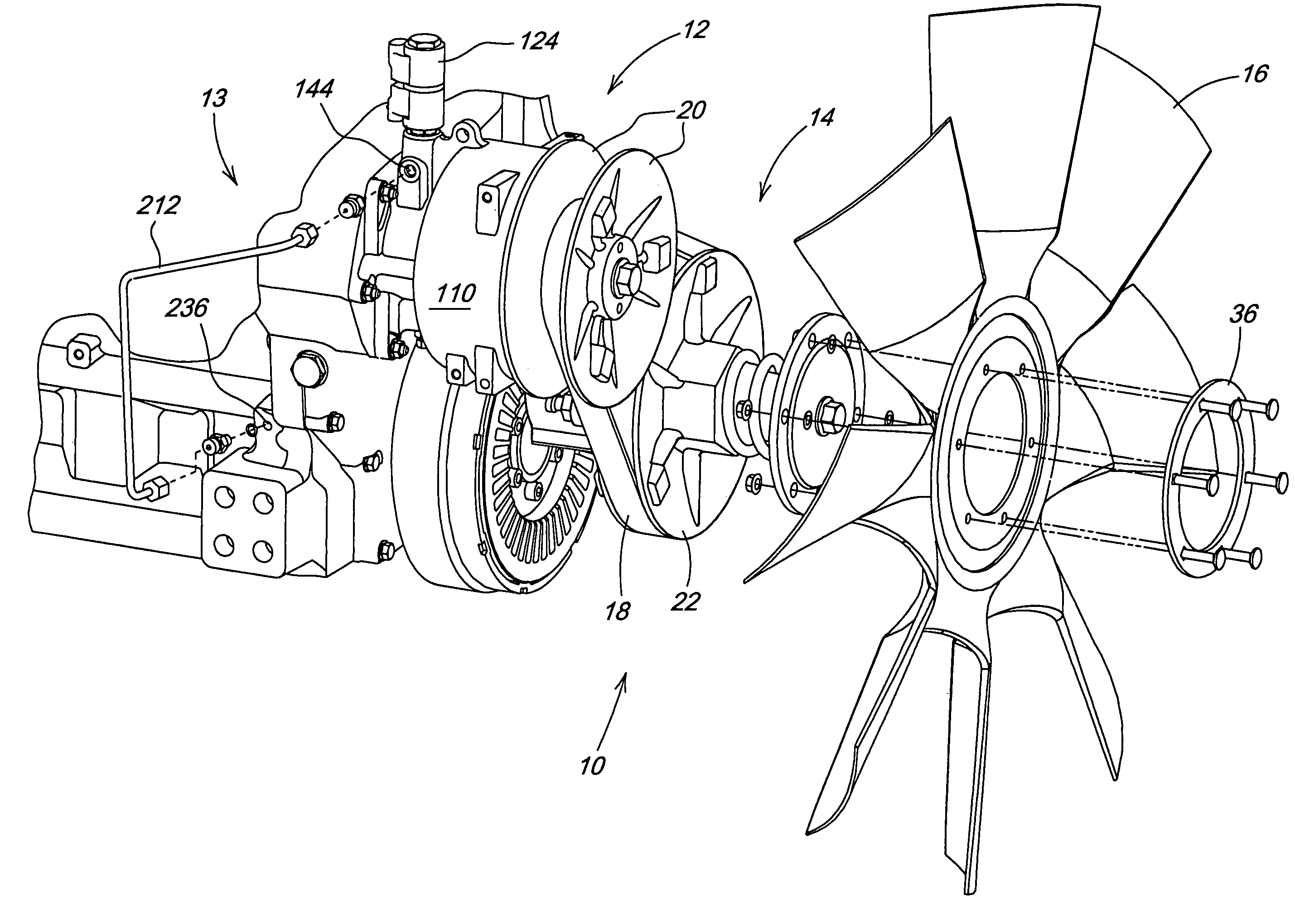 Variable speed fan drive