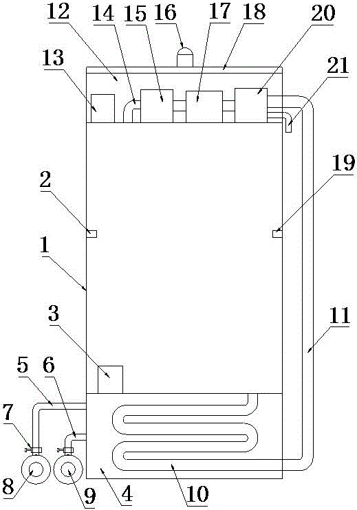 Power distribution cabinet for humid and dusty outdoor environment