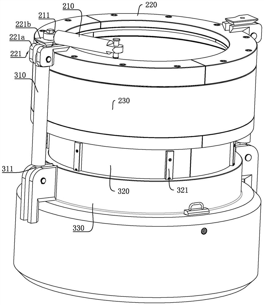 Hydraulic holding hook short-connection assembly for engineering drilling machine