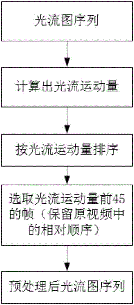 Video human body interaction motion identification method based on optical flow graph depth learning model