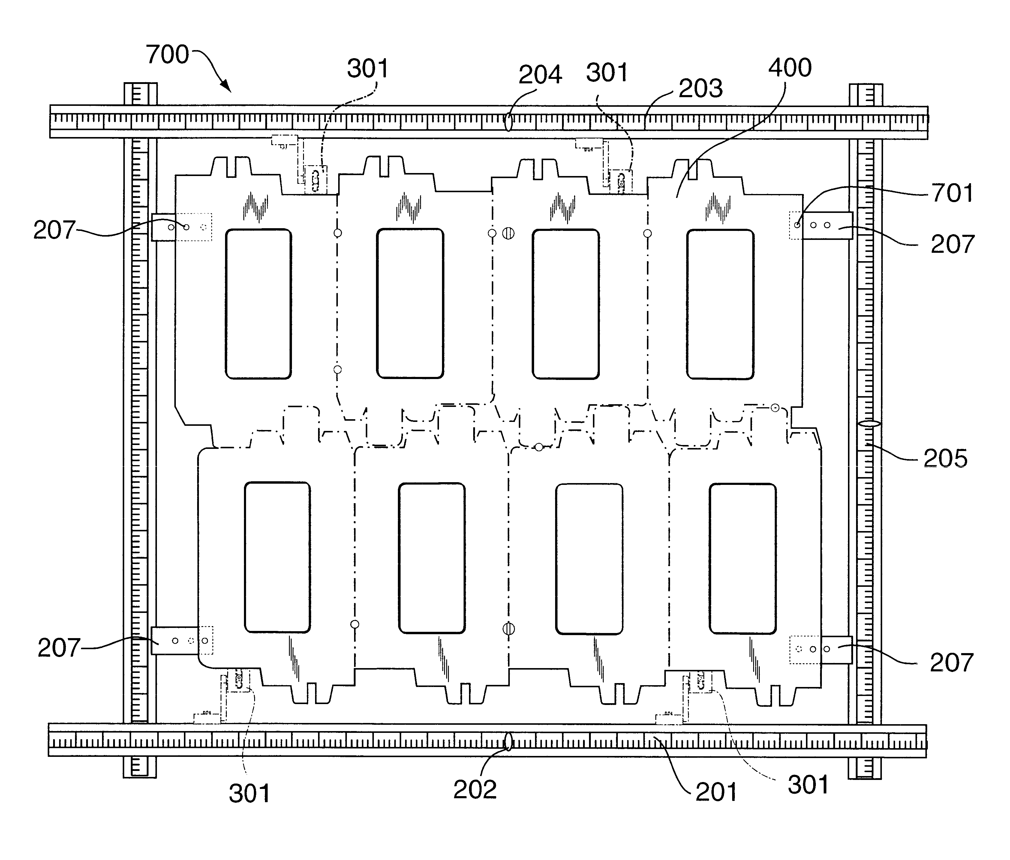 Jogger member, system and method for mounting jogger members and female and male blanking dies provided therewith