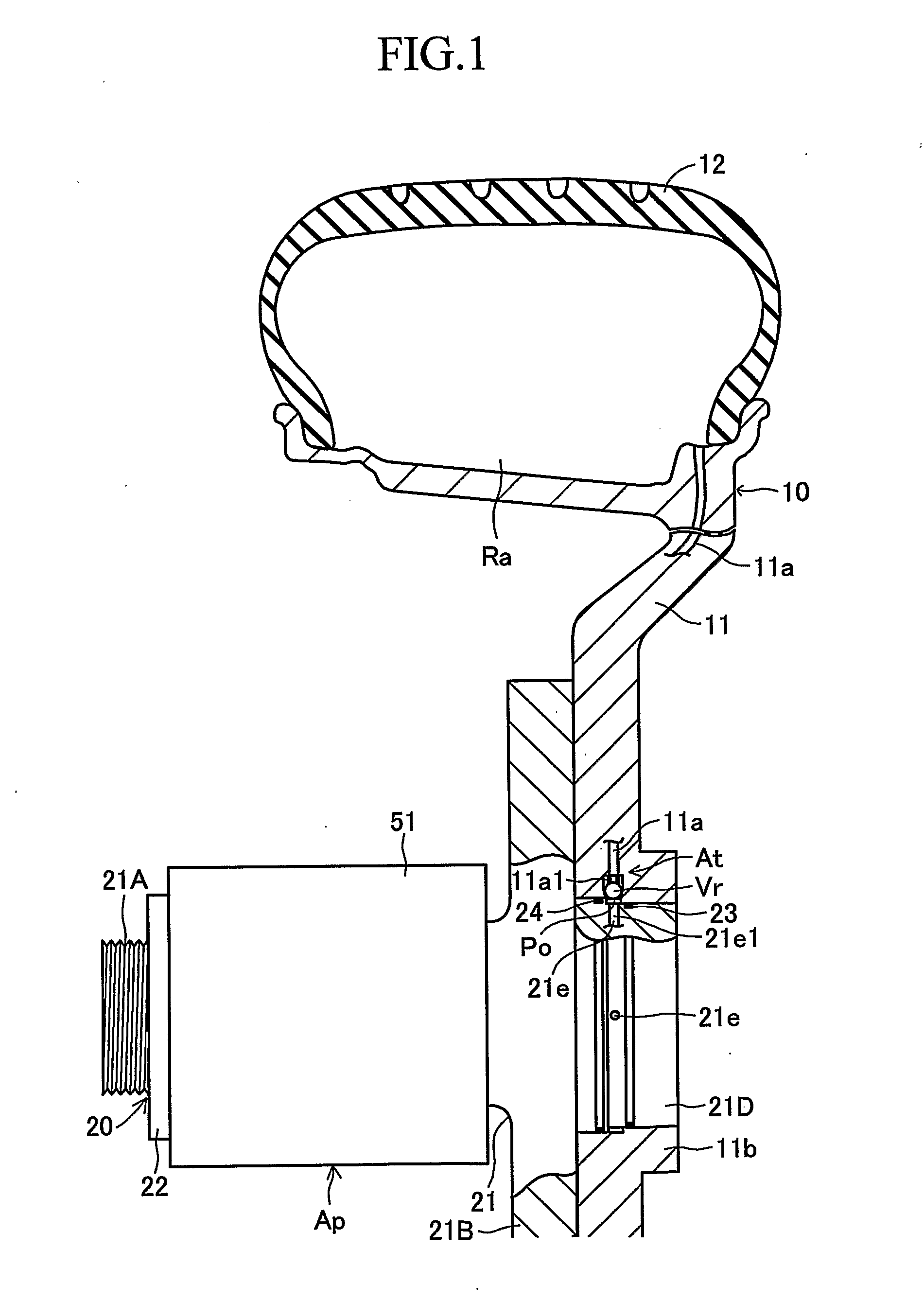 Apparatus for controlling tire inflation pressure