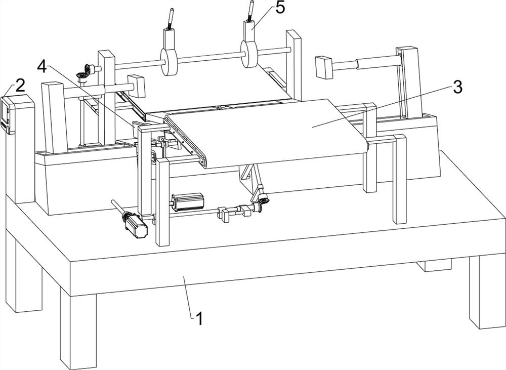 Device for taking out and layering cut water-retaining cotton in batches