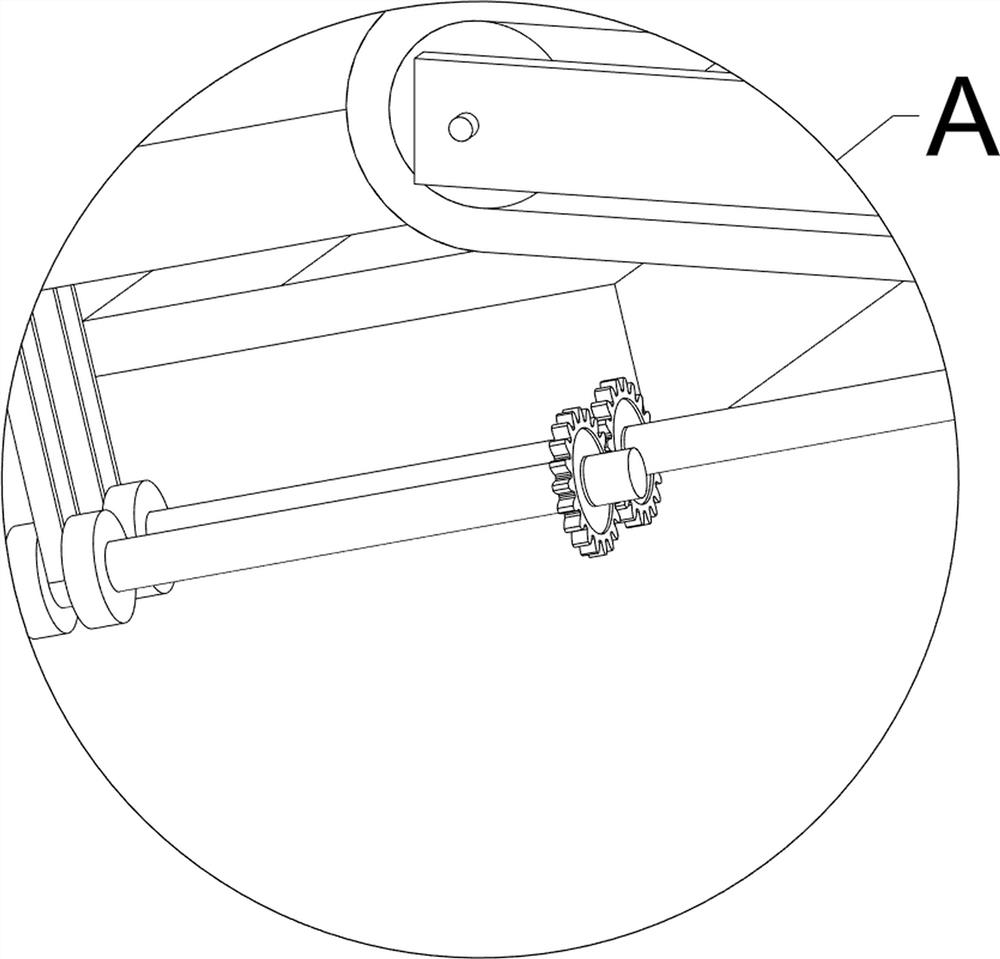 Device for taking out and layering cut water-retaining cotton in batches