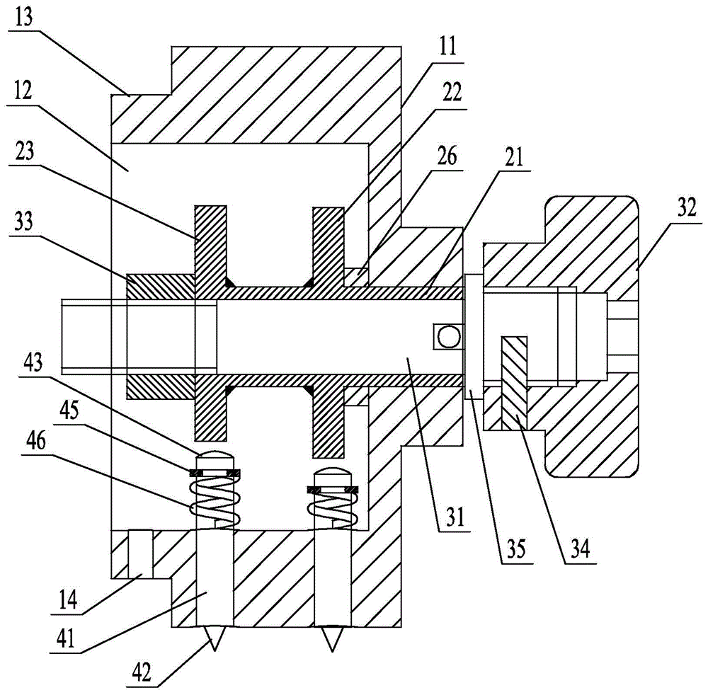 Yarn barrel locking device for aramid yarn of optical cable