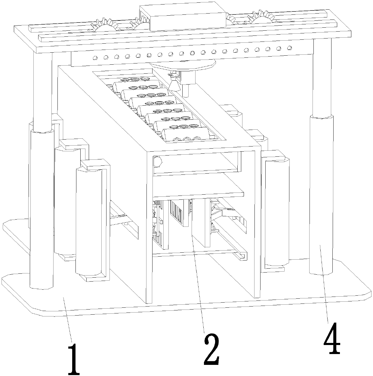 Automatic correcting-recovering equipment for U-shaped steel plate for water-conservation lake flood control dam