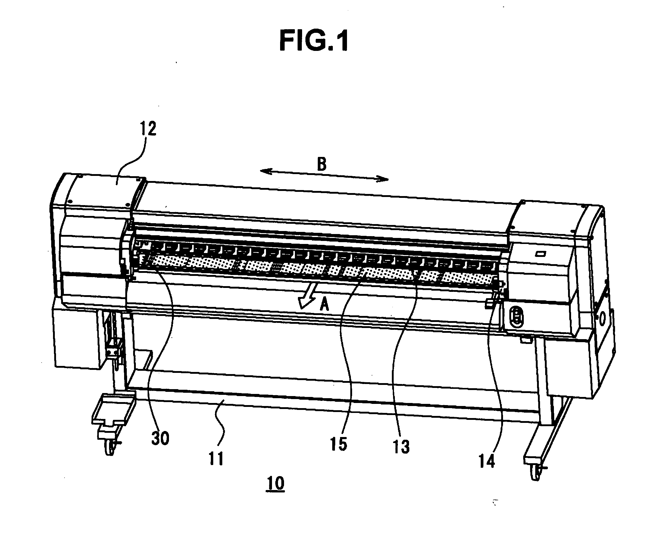 Medium press device and ink jet printer