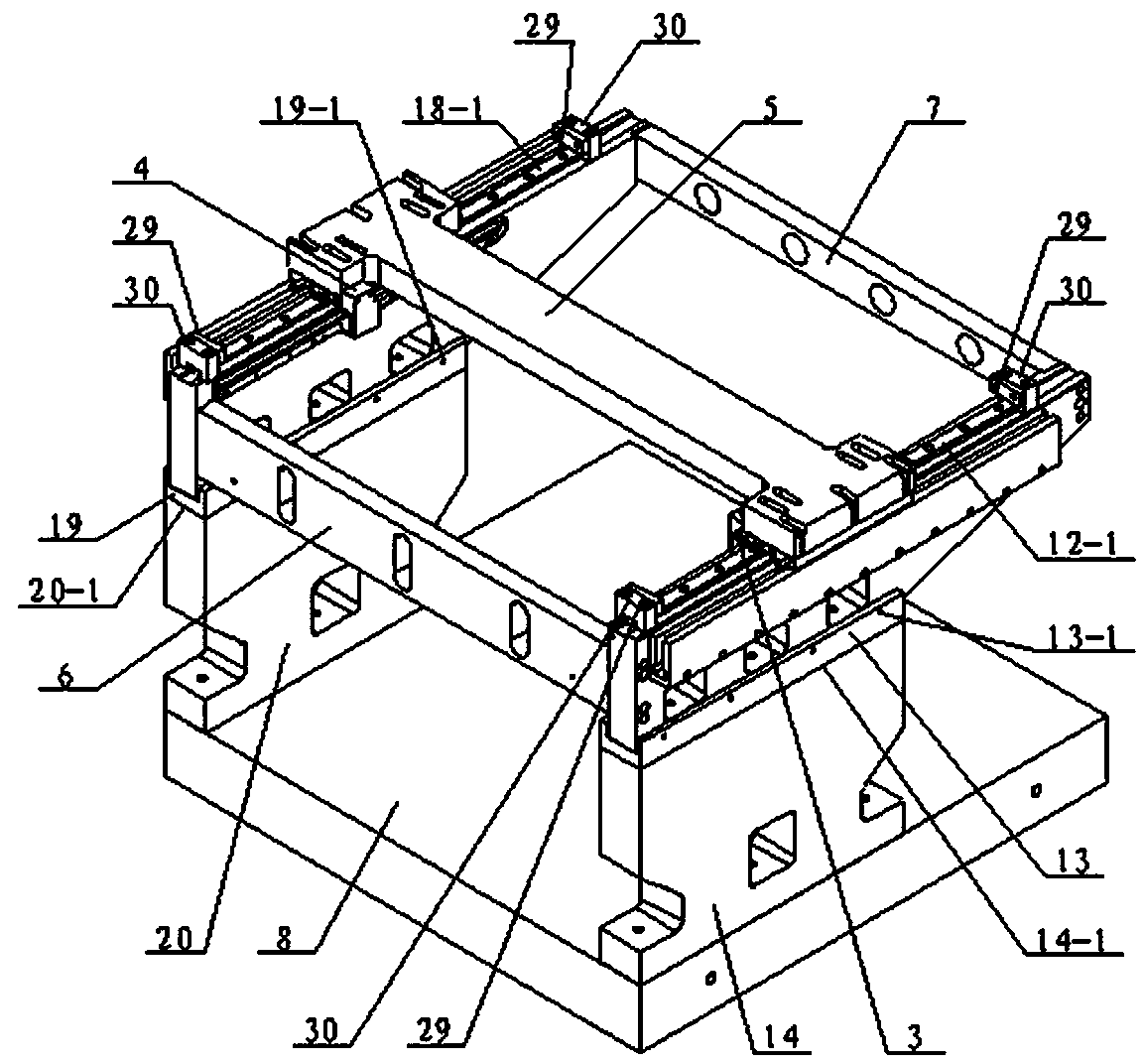 Double-drive structure for stepping shaft of ultrasonic scanning microscope