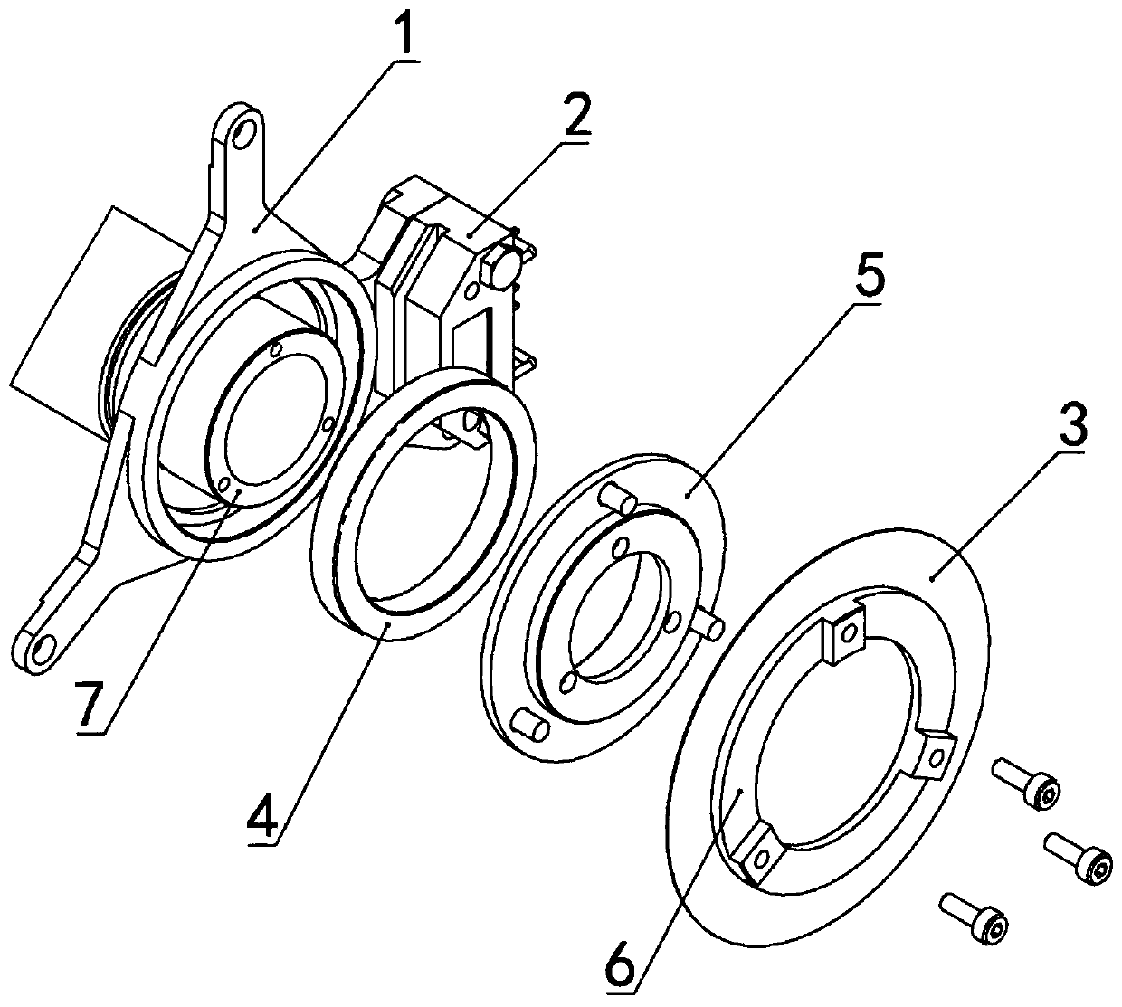 Positioning structure of joint encoder of robot, joint of robot and robot