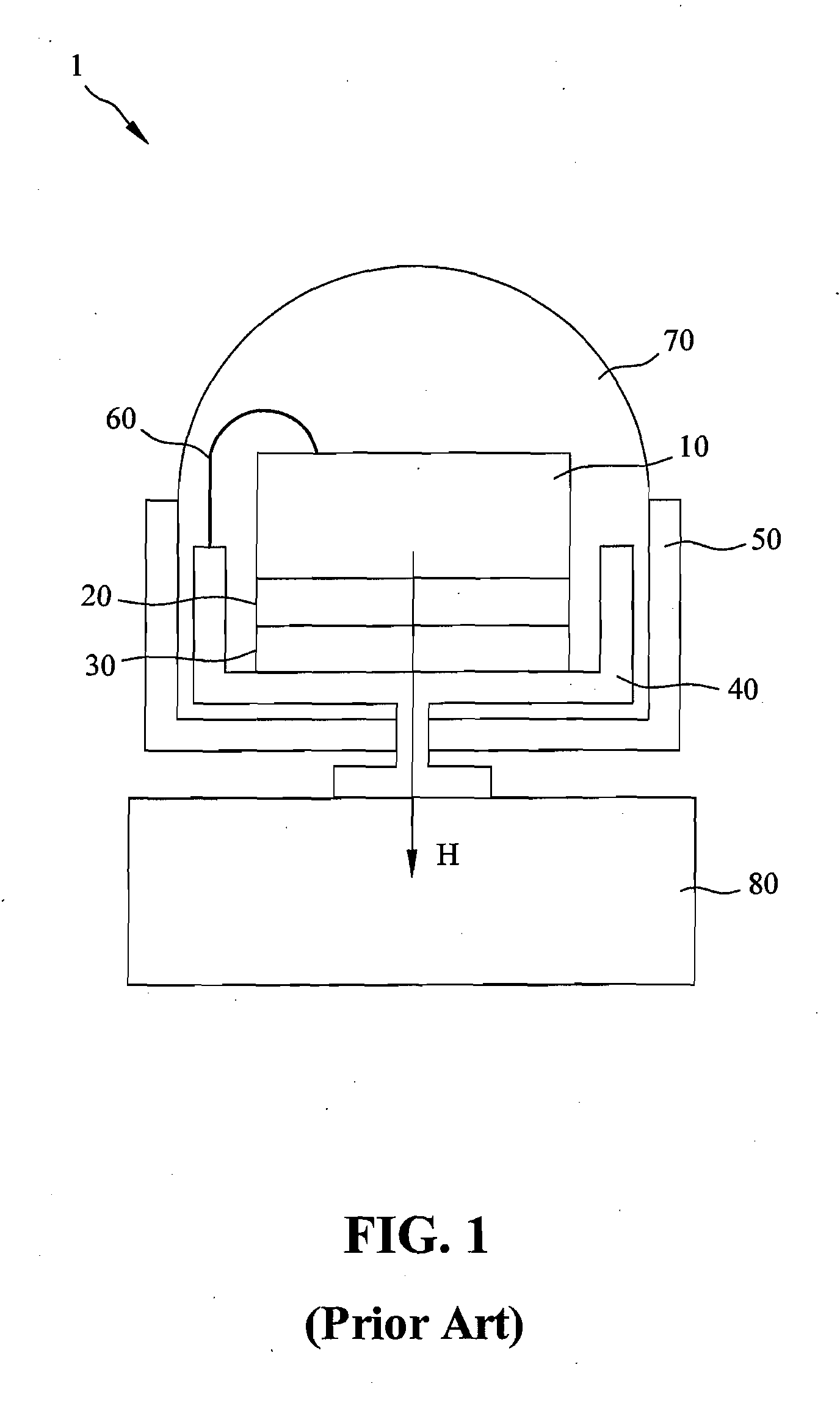 Radiation heat dissipation LED structure and the manufacturing method thereof