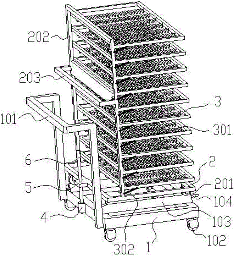 Dust-free drying oven multilayer rack for drying capacitive touch screen sensor glass