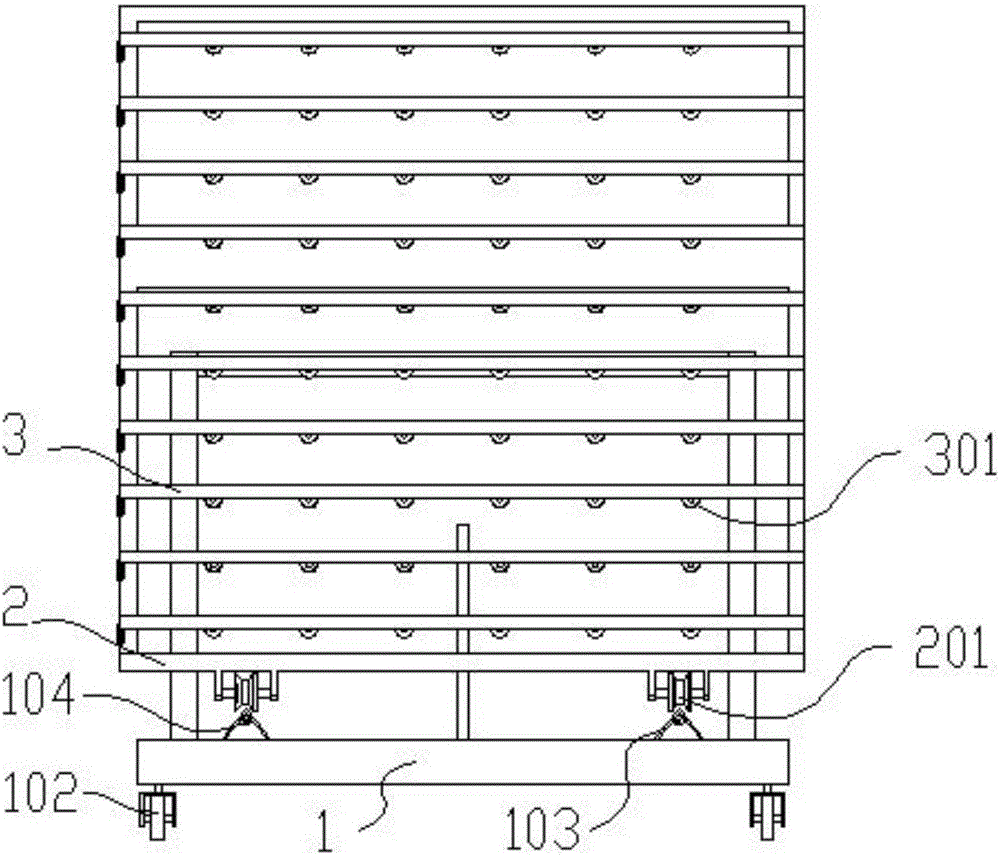 Dust-free drying oven multilayer rack for drying capacitive touch screen sensor glass