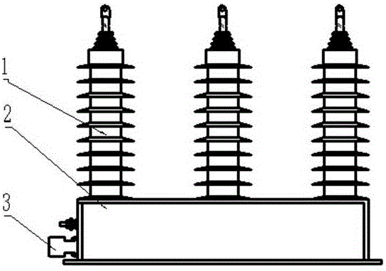 High-voltage AC three-phase explosion-proof combined overvoltage protector