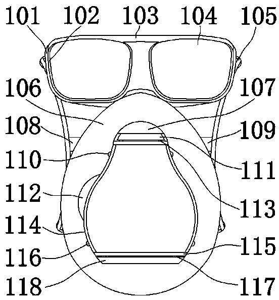 Multi-protection combined mask with replaceable filter discs for multi-scene application