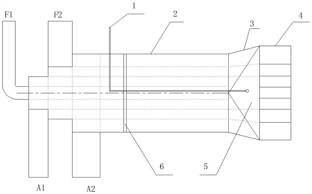 Ammonia gas burner